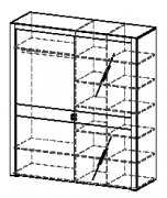 Шкаф с раздвижными дверями 